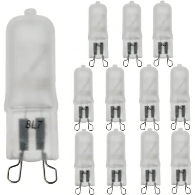 12Pack Q40 Single Ended T3.5 Bulb, G9 Wire Style Frosted Glass, 3200K, 40W 350LM - Image 1 of 4