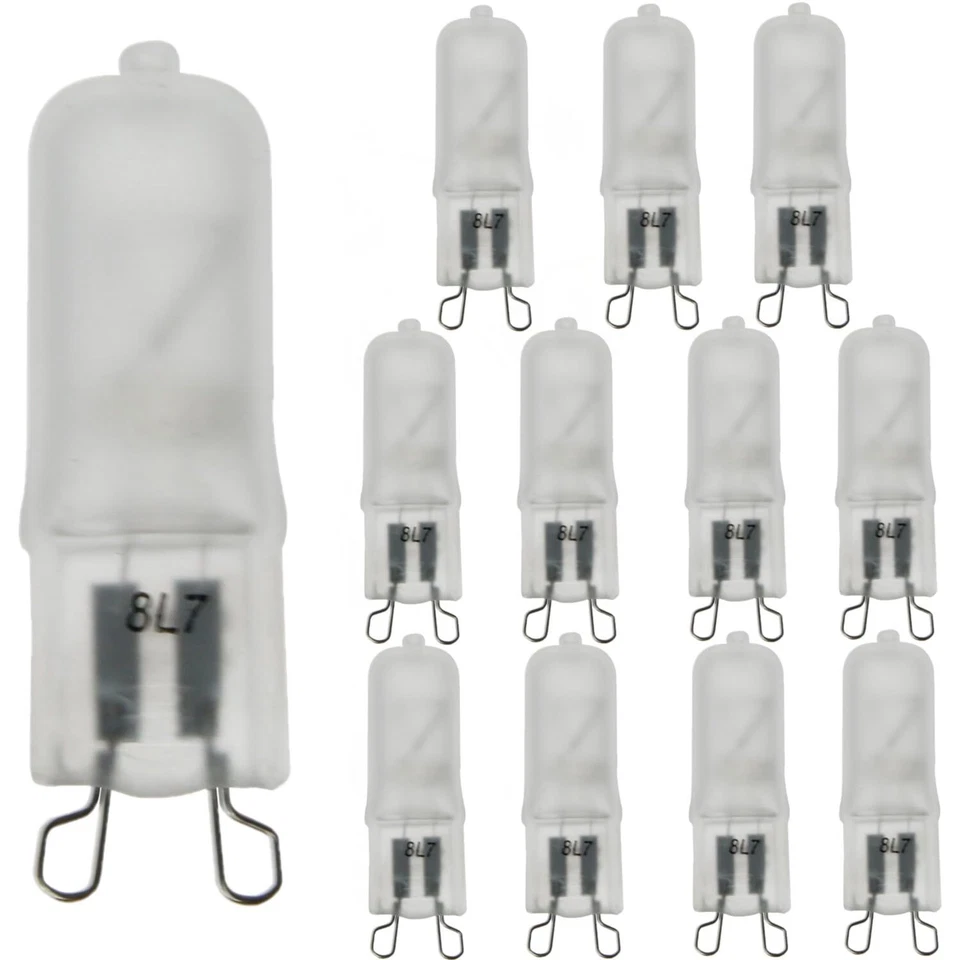 12Pack Q40 Single Ended T3.5 Bulb, G9 Wire Style Frosted Glass, 3200K, 40W 350LM - Image 1 of 4