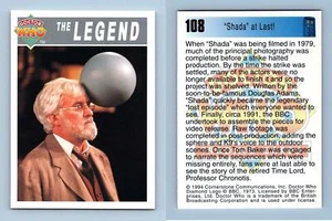 "Shada" At Last #108 Doctor Who Series 1 Cornerstone 1994 Trading Card - Picture 1 of 1