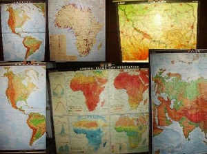 1 Stück wählen: alte Rollkarte Landkarte Europa Deutschland Asien Afrika USA 4. - Bild 1 von 54
