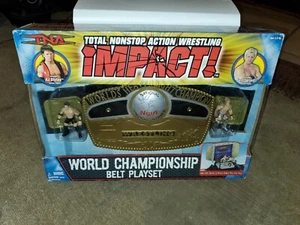 TNA Wrestling Impact Playsets World Championship Belt Action Figure Playset AJ - Picture 1 of 11