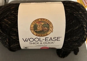 Lion Brand Wool Ease Thick & Quick Yarn 10 oz Toasted Almond Weight 6 Super Bulk - Picture 1 of 3