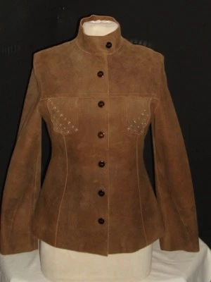 Nicola Berti Brown Ultra Soft 100% Genuine Italian Leather Short Jacket Sz M  - Image 1 of 4