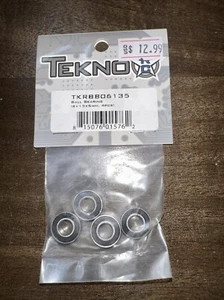 TEKNO RC LLC Ball Bearing 6x13x5 4pcs TKRBB06135 Bearings, Sealed in Bag! - Picture 1 of 2