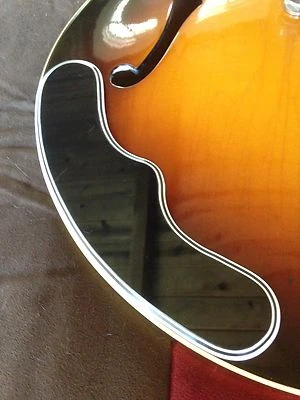 Apoyabrazos de guitarra personalizado hecho para Gibson 5 capas negro ES-335 175 225 Project NUEVO Foto 1 de 4