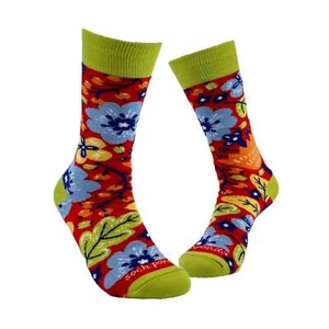 Exotic Flower Socks from the Sock Panda (Adult Medium - Women's Shoe Sizes 5-10) - Picture 1 of 6