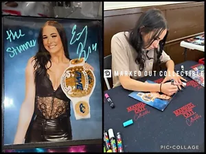 Emily Jaye Signed Metallic 8x10 Proof Promo WWE NXT EVOLVE AEW - Picture 1 of 2