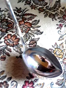 VNTG STERLING? SILVER 11" PUNCH LADLE◇ART DECO◇No Marks◇115 GRAMS◇REPAIR, SCRAP - Picture 1 of 8
