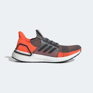 adidas Ultraboost 19 Size 11 UK - Orange Grey Black Ultra Boost G27517 awz - Picture 1 of 10