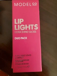 ModelCo lip lights ultra shine gloss Dou Pack Nakedpium And Dolca Vita 2 0.17oz - Picture 1 of 1