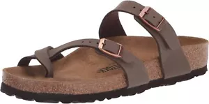 Birkenstock 71061 Unisex Comfortable Mayari Mocha Regular Sandals, Size Options - Picture 1 of 6