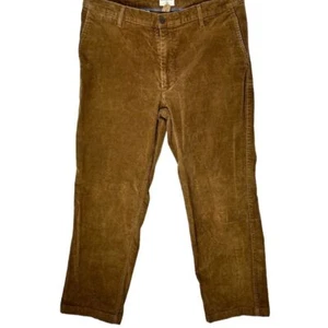 Pantalones de pana Dockers para hombre calce recto marrón talla 34x29 frente plano informales - Imagen 1 de 8