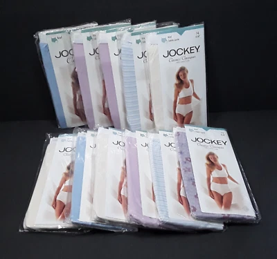 Jockey женщин 7 бриф нижнее белье классический одиночный трусики упаковка хлопок 1998 лот из 11 - Изображение 1 из 4