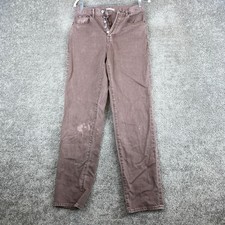 Pacsun Dad Denim Jeans Men's Size 25 Brown Medium Wash 5-Pocket Button Fly