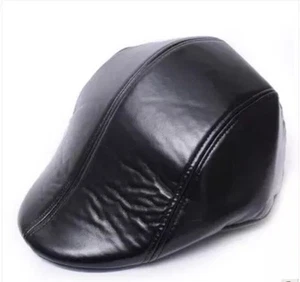 SALE Fashion Newsboy Hat Fishing Driving Golf Hat Leather Cap Cabbie Ivy cap - Picture 1 of 3