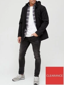 Brandneu mit Etikett Very Man Dry Wax Kapuzenjacke schwarz Größe S - Bild 1 von 1