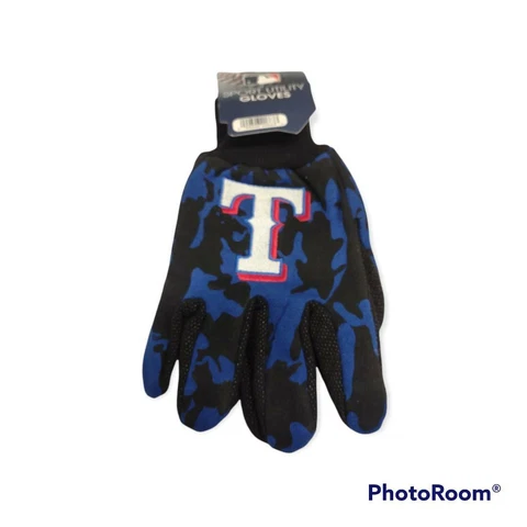 MLB Texas Rangers Camo Jersey gloves- Unisex 1 size fits most adult Cover