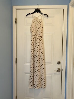 Everly White Cream Pink Floral Spaghetti Strap Maxi Dress Women’s Size XS - Image 1 of 4