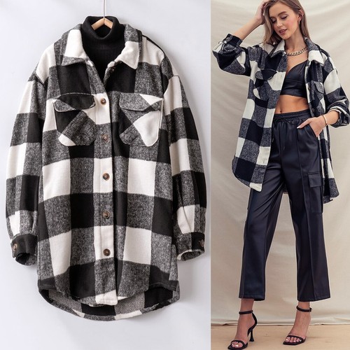 OFF WHITE NUOVA Giacca Camicia Oversize Oversize Bufalo Spazzolata Bufalo Spazzolata Nero