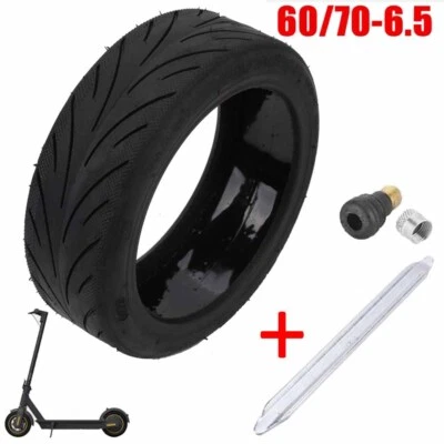 10 Zoll 60/70-6.5 Reifen Tubeless Gummi Für Ninebot Max G30/G30D Zubehör Schwarz - Bild 1 von 4