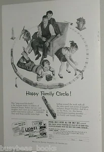 1953 LIONEL Train advertisement, Lionel Lines, Santa Fe O Scale set, print ad - Bild 1 von 3