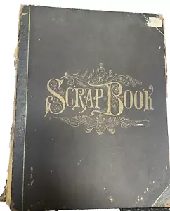 Álbum de recortes antiguo álbum recortes de arte 1800 1900 grabados ilustrados 65+ páginas - Imagen 1 de 15