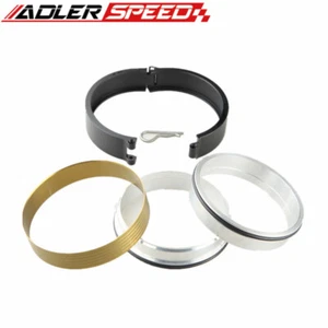 NEW Black 4" Universal Aluminum Alloy Turbo Clamshell Quick Release Clamps USA - Picture 1 of 7