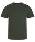 Organic Cotton Cascade Tee Plain Stylish T-shirt Mens Top EA001 AWDis Ecologie