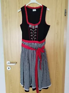 Dirndl mit Schürze * Gr 42 * Schwarz, Rot, Weiß *C&A Landhaus - Bild 1 von 6