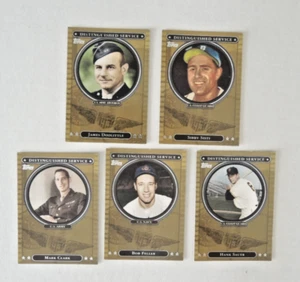 5 Topps 2007 Distinguished Service Baseball Cards Near Mint Condition - Picture 1 of 2