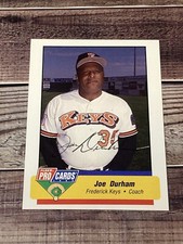 Signed JOE DURHAM Frederick Keys 1994 Fleer Pro cards #2631 Signed Auto Card