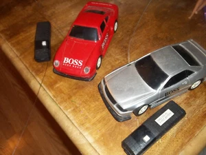 VINTAGE 1994 Hugo Boss RC Cars Silver and Red - Picture 1 of 3