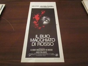 LOCANDINA ORIGINALE IL BUIO MACCHIATO DI ROSSO JACK PALANCE 1975 - Picture 1 of 2