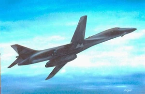 Gerahmter 4" x 6" Druck eines U.S. Rockwell B-1 "Lancer".  An Wand oder Display hängen. - Bild 1 von 4