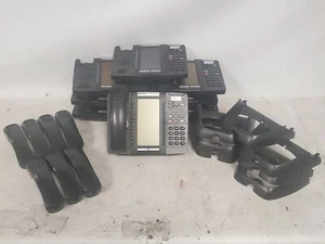 Lot of 8 Mitel 5320 IP Business Office Desktop Phone LCD Display Black No Cords - Picture 1 of 8