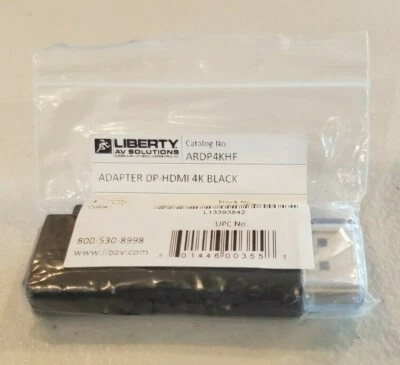 Liberty AV Solutions AR-DP4K-HF 4K DisplayPort to HDMI Adapter  - Image 1 of 4