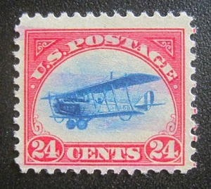 1918 US Airmail C3 Curtiss Jenny usato pochissimo 4 margini - Foto 1 di 2