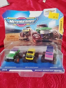 Micro Machines Micro Monster Trucks #20 Series 5 Chevy Blazer 1969 Silverado - Picture 1 of 6