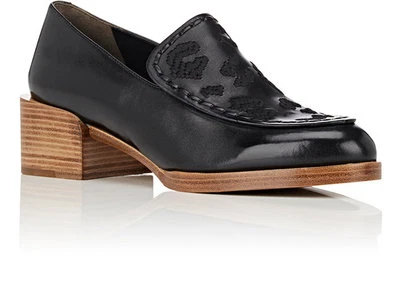 3.1 Phillip Lim JASPER Embroidered Loafer, Black Leather Sz Pick EUR37 or EUR39 - Image 1 of 4