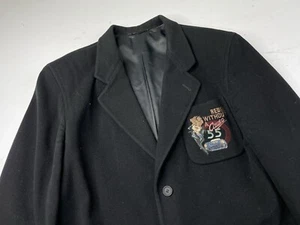 Vintage Iceberg History Rebel Without A Cause Black Jacket Blazer Coat Size 48 - Picture 1 of 9