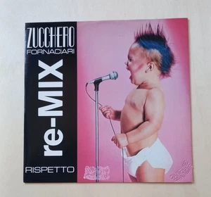 LP 45 giri 12'' Vinile ZUCCHERO Rispetto Remix 1986 Ita Polydor PROMO PUNZONATO - Picture 1 of 6