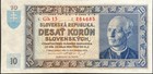 SLOVAKIA 10 Korun, P-4s (23.05.1939) - SPECIMEN - UNC