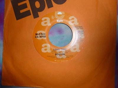 BOSTON Long Time 45 RPM 7" 1976 Mono / Strereo Rock Promo VG+ - Image 1 of 2