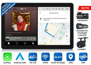 SD1X6S Single 1DIN 10.95" Android 13 6+64 Car Stereo Radio GPS Navi Head Unit 4G - Picture 1 of 23
