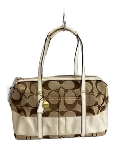 COACH Boston Bag Canvas CML All-Over Print F11102 - Picture 1 of 6