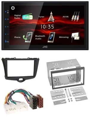 JVC USB Bluetooth MP3 DAB 2DIN Autoradio für Toyota Yaris (2003-2005) - Bild 1 von 4