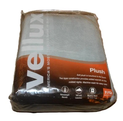 Cobertor Vellux Pelúcia Micro Mink Cinza Névoa Completo/Queen Novo Macio 90" X 90" Cinza - Imagem 1 de 4