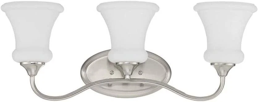 Sunset Valare 3-Light 100W MB Vanity Bright Satin Nickel - F23013-80 - Image 1 of 1