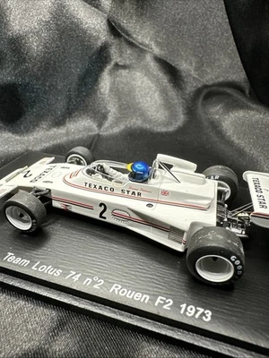 1/43 SPARK S1776 TEAM LOTUS 74 ROUEN F2 1973 #2 RONNIE PETERSON Scarce USA - Image 1 of 4