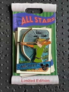 Disney Robin Hood All-Stars Trading Card Archery LE 4000 Pin - Picture 1 of 2